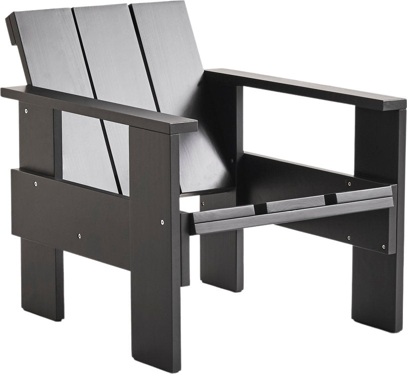 Chaise longue d'extérieur en pin noire Crate - Hay - The Cool Republic