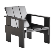 Chaise longue d'extérieur en pin noire Crate - Hay - The Cool Republic
