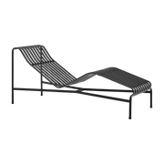 Chaise longue en métal anthracite Palissade - HAY - The Cool Republic