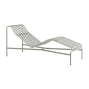 Chaise longue en métal gris Palissade - HAY - The Cool Republic
