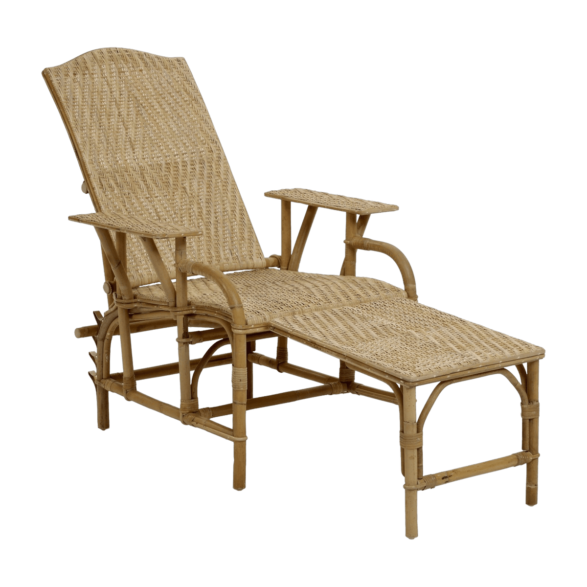 Chaise longue en rotin naturel Grand-mère - KOK - The Cool Republic