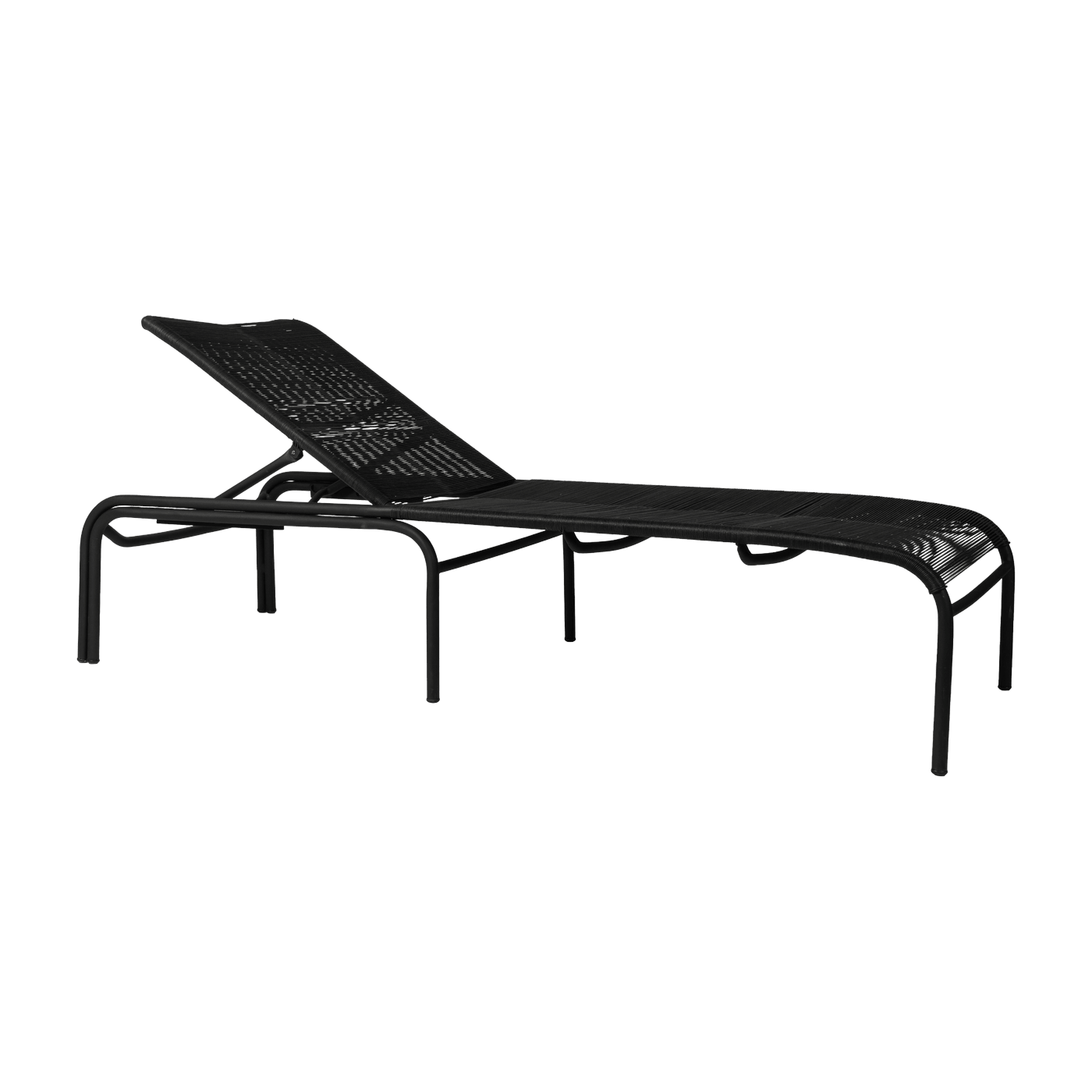 Chaise longue noir fibre polyéthylène Loop - Vincent Sheppard - The Cool Republic