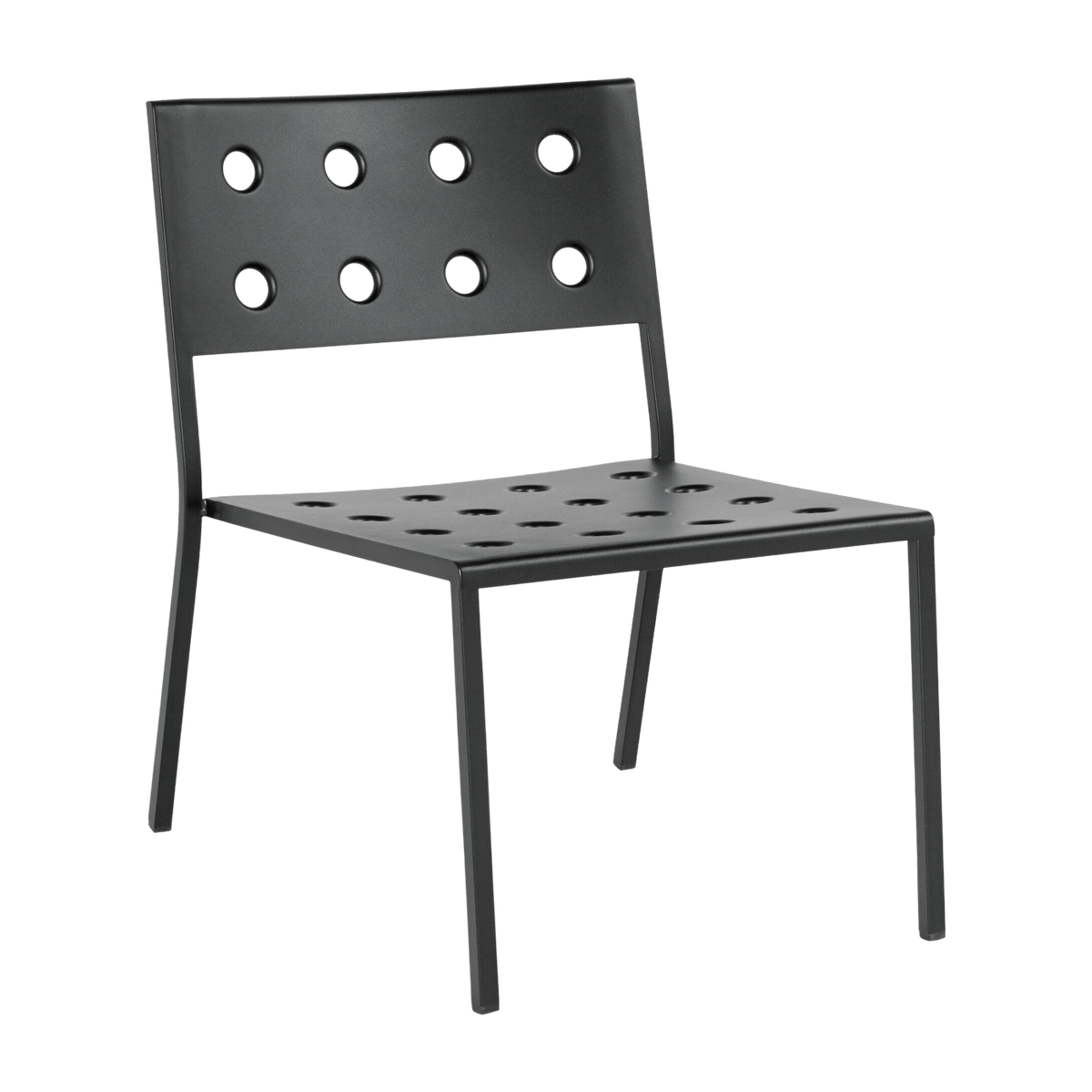 Charcoal steel lounge chair Balcony - HAY - The Cool Republic