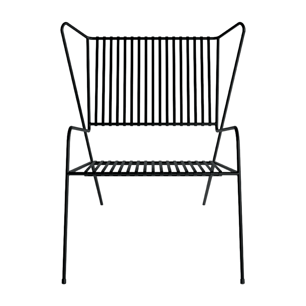 Chaise lounge en acier noir Capri Easy - Cools Collection - The Cool Republic