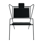 Chaise lounge en acier noir et coussins noir Capri Easy - Cools Collection - The Cool Republic