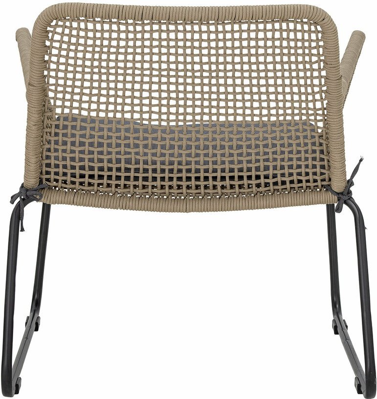 Chaise lounge en corde marron et métal Mundo - Bloomingville - The Cool Republic