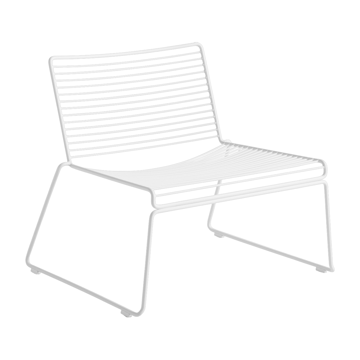 Chaise lounge en métal blanc Hee - HAY - The Cool Republic