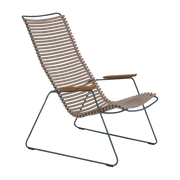 Chaise lounge en métal et plastique sable CLICK - Houe - The Cool Republic