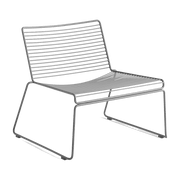 Chaise lounge en métal gris Hee - HAY - The Cool Republic