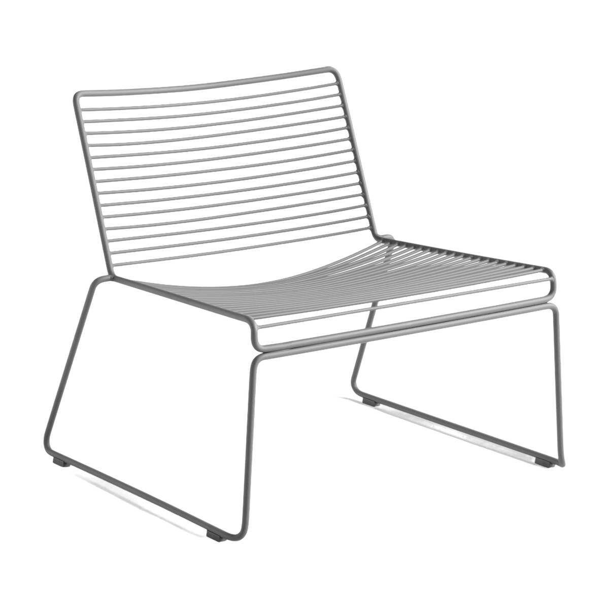Chaise lounge en métal gris Hee - HAY - The Cool Republic