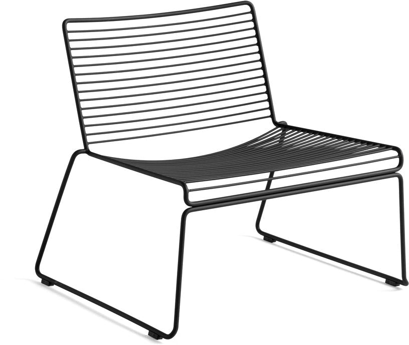 Chaise lounge en métal noir Hee - HAY - The Cool Republic