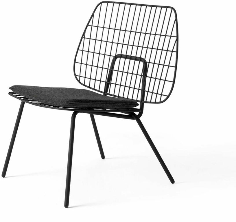 Chaise lounge en métal noir WM - Audo - The Cool Republic