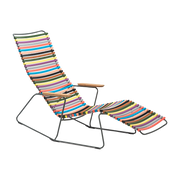 Chaise lounge modulable en métal et plastique multicolore CLICK - Houe - The Cool Republic