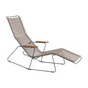 Chaise lounge modulable en métal et plastique sable CLICK - Houe - The Cool Republic