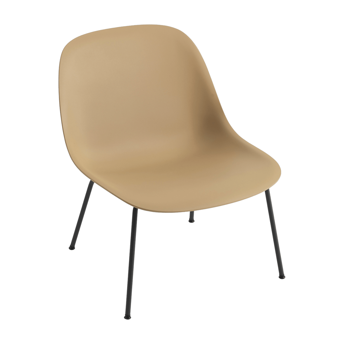 Chaise lounge ocre piétement tubes Fiber - Muuto - The Cool Republic