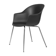 Chaise noire chromée Bat - Gubi - The Cool Republic