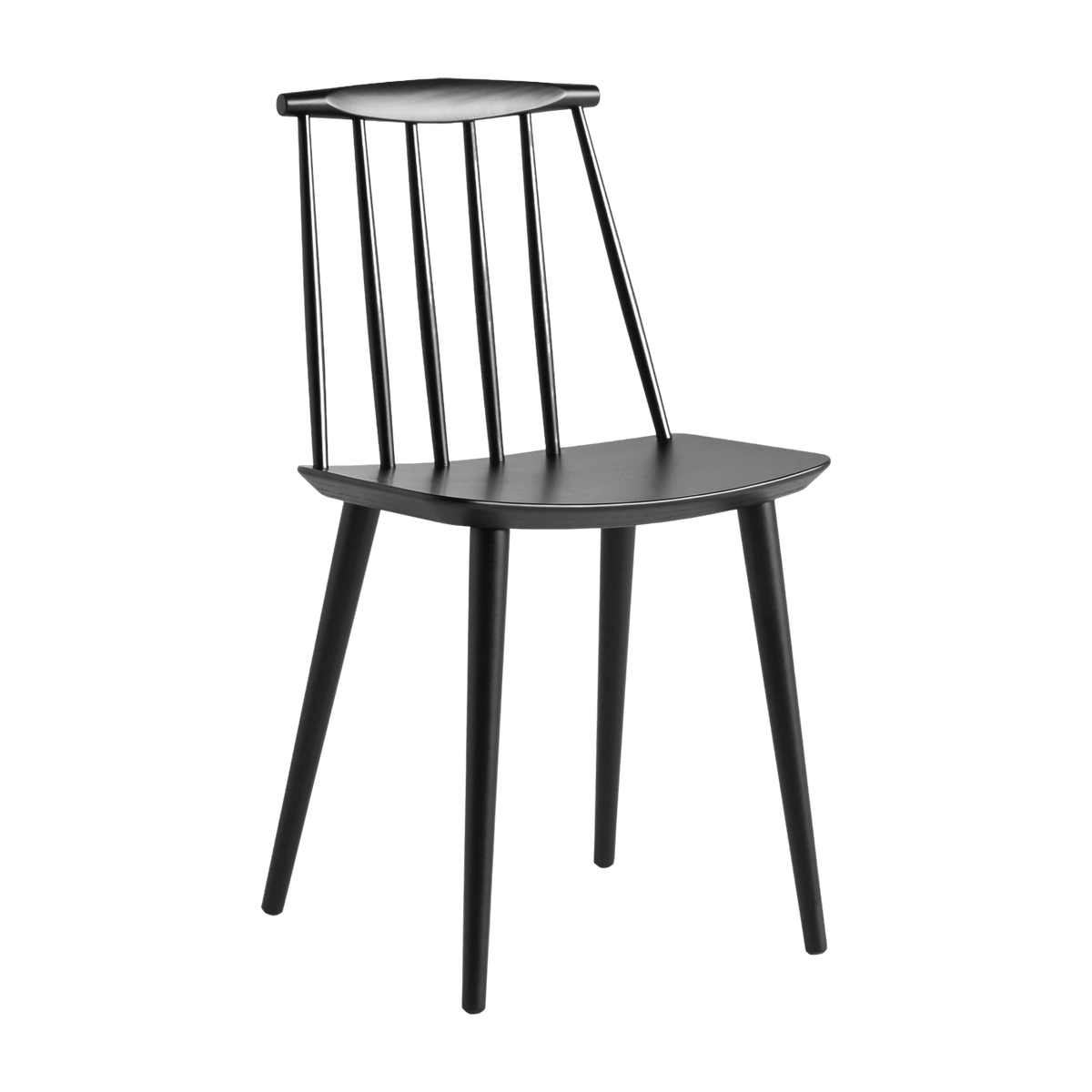Chaise noire en bois de hêtre J77 - HAY - The Cool Republic