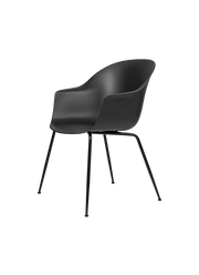 Chaise noire en métal et plastique mate 24x32,7x22,5cm Bat - Gubi - The Cool Republic