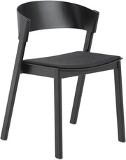 Chaise noire et assise textile Remix183 Cover - Muuto - The Cool Republic