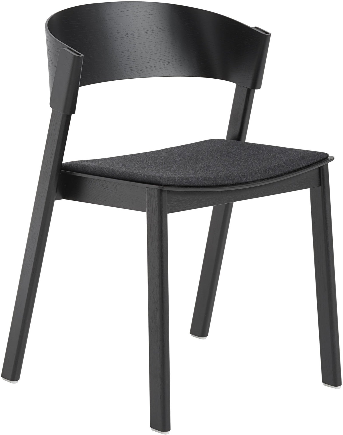 Chaise noire et assise textile Remix183 Cover - Muuto - The Cool Republic