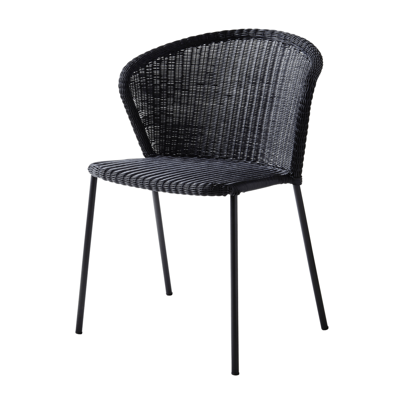 Chaise noire Lean - Cane-Line - The Cool Republic