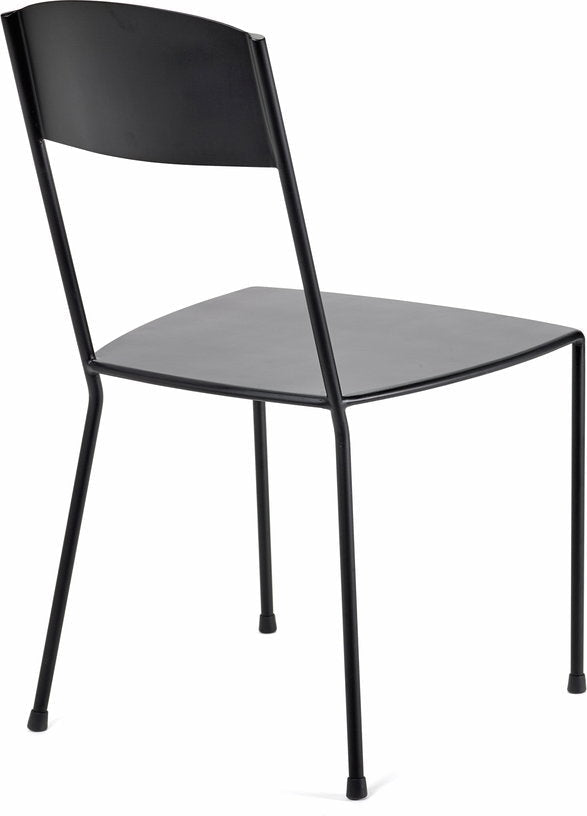 Chaise noire mate en métal 40 x 40 x 83 cm Adriana - Serax - The Cool Republic