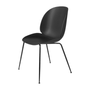 Chaise noire piétement en métal noir Beetle - Gubi - The Cool Republic