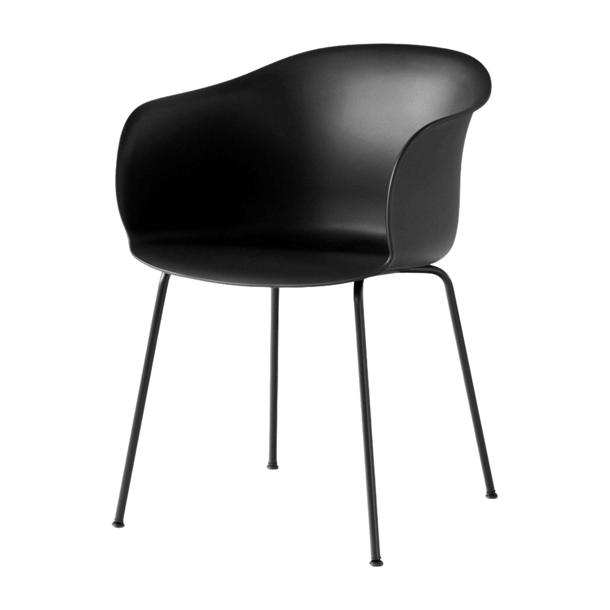 Chaise noire piétement noir JH28 Elefy - &tradition - The Cool Republic