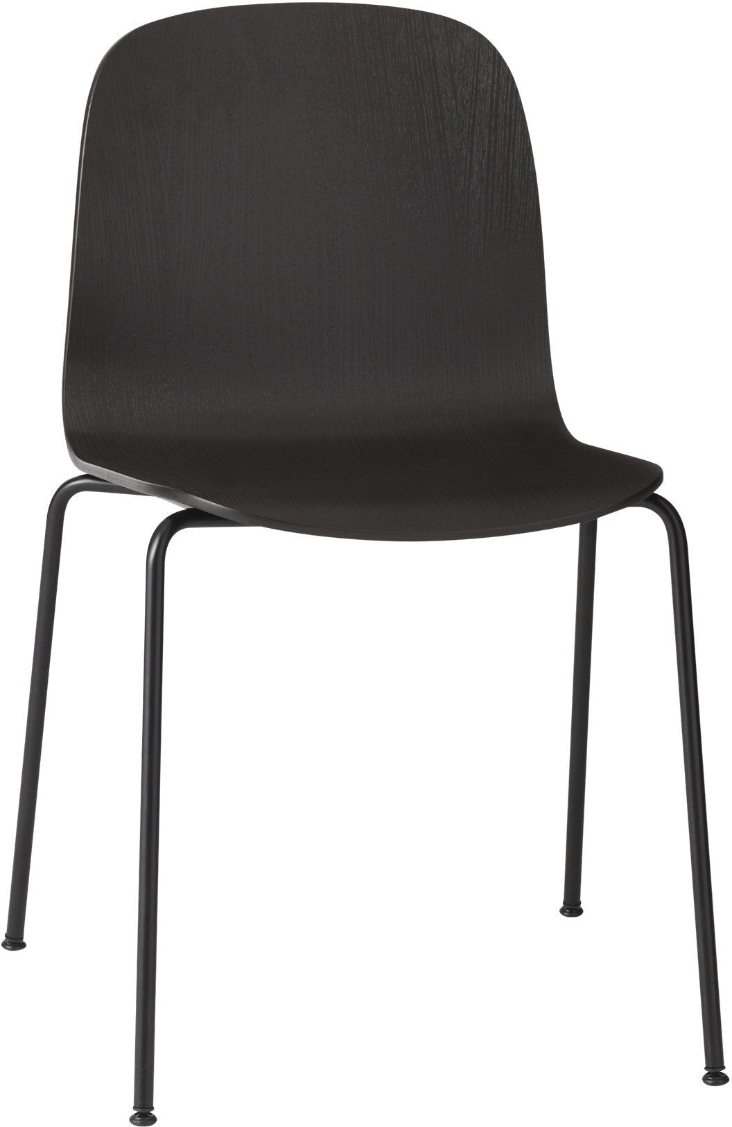 Chaise noire piétement tubes Visu - Muuto - The Cool Republic