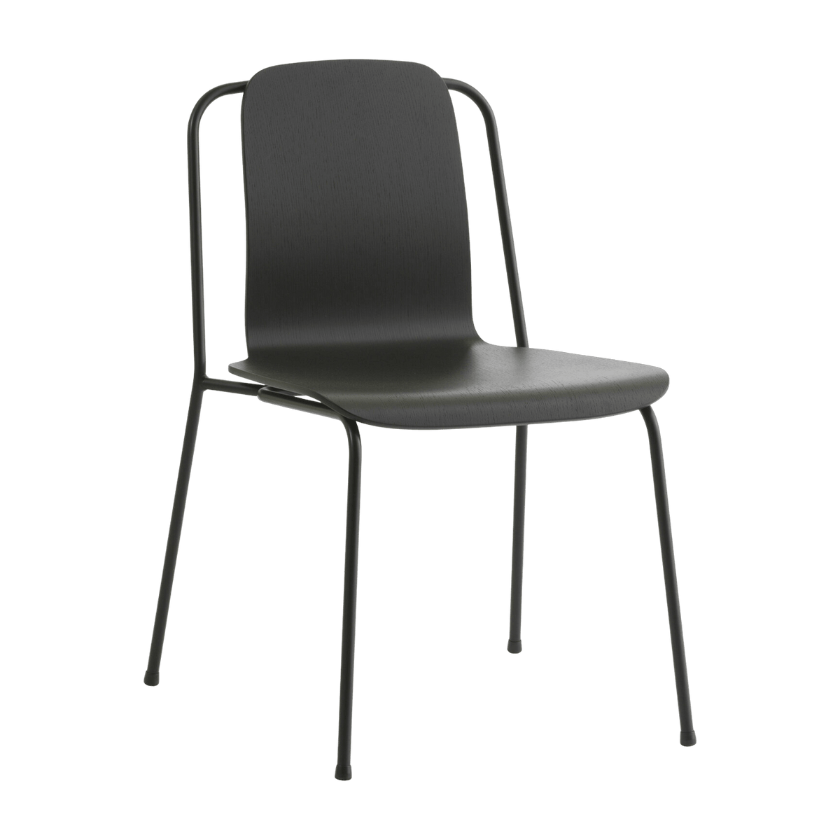 Chaise noire structure noire Studio noir - Normann Copenhagen - The Cool Republic