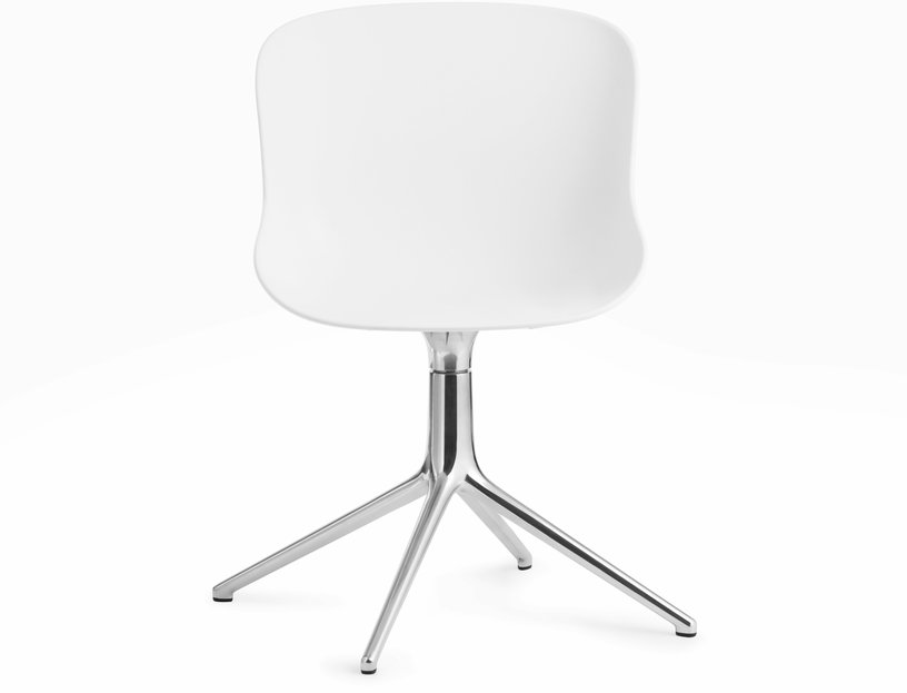Chaise pivotante 4 pieds en aluminium et pp blanc Hyg - Normann Copenhagen - The Cool Republic