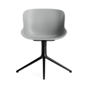 Chaise pivotante 4 pieds en aluminium noir et gris Hyg - Normann Copenhagen - The Cool Republic