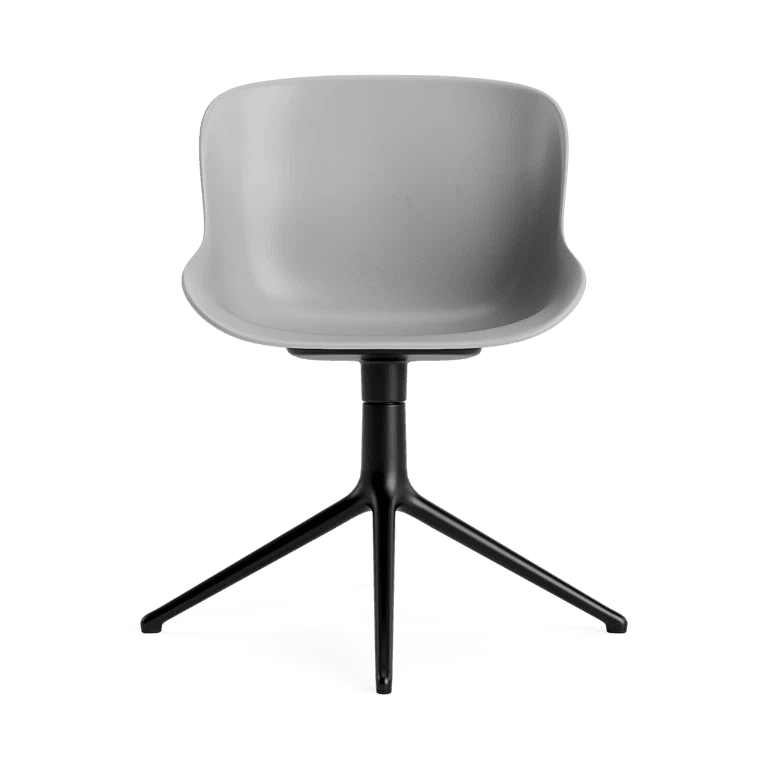 Chaise pivotante 4 pieds en aluminium noir et gris Hyg - Normann Copenhagen - The Cool Republic