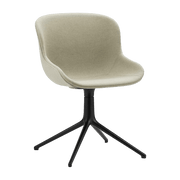 Chaise pivotante 4 pieds en aluminium noir et pp avec tissu beigeHyg - Normann Copenhagen - The Cool Republic