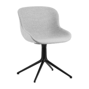Chaise pivotante 4 pieds en aluminium noir et pp avec tissu gris Hyg - Normann Copenhagen - The Cool Republic