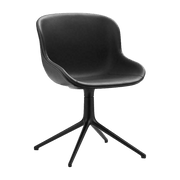 Chaise pivotante 4 pieds en aluminium noir et pp avec tissu noir Hyg - Normann Copenhagen - The Cool Republic