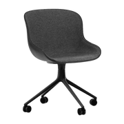 Chaise pivotante 4W Front Uph. Black Alu Hyg - Normann Copenhagen - The Cool Republic