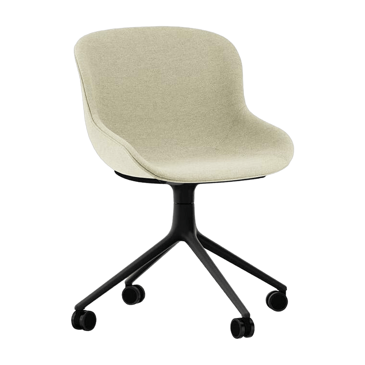 Chaise pivotante 4W Full Uph. Alu noir Hyg - Normann Copenhagen - The Cool Republic