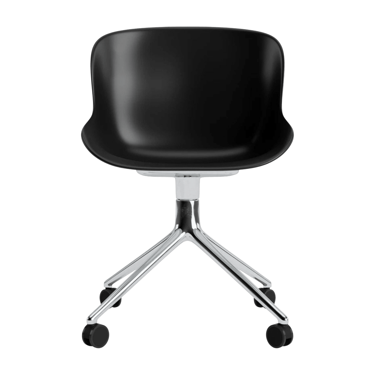 Chaise pivotante alu et noir Hyg 4W - Normann Copenhagen - The Cool Republic