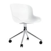 Chaise pivotante blanc et alu Hyg swivel 4W - Normann Copenhagen - The Cool Republic