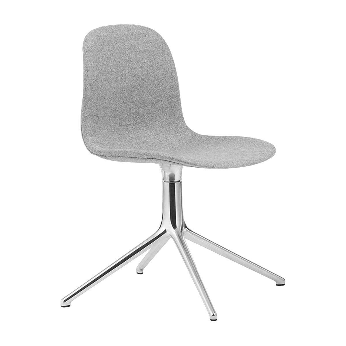 Chaise pivotante en aluminium et tissu synergy gris lds16 Form - Normann Copenhagen - The Cool Republic