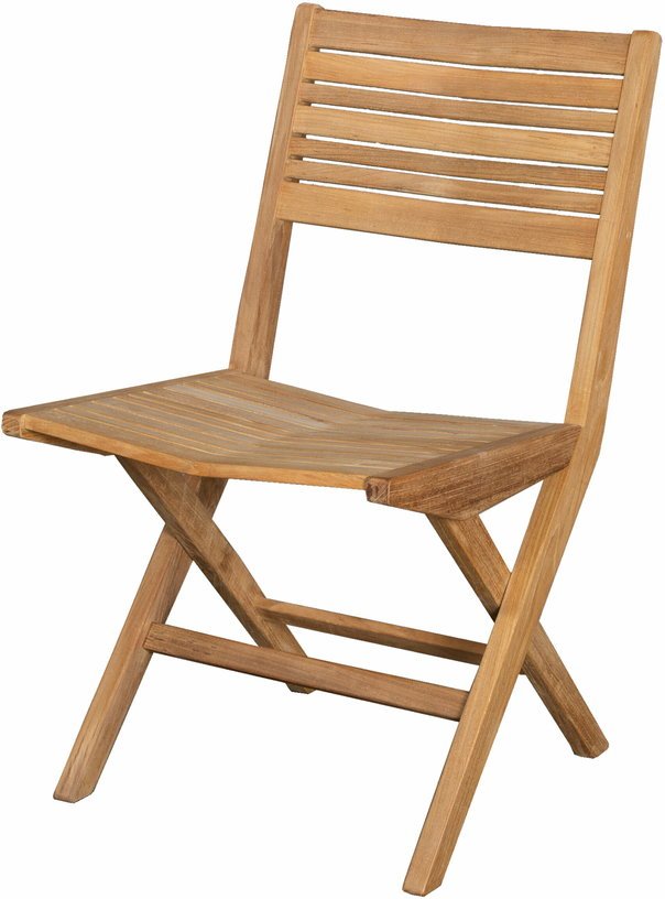 Chaise pliable en teck Flip - Cane - Line - The Cool Republic