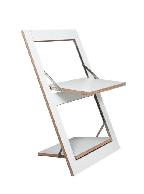 Chaise pliante blanche 75 x 45 cm Fläpps - Ambivalenz - The Cool Republic