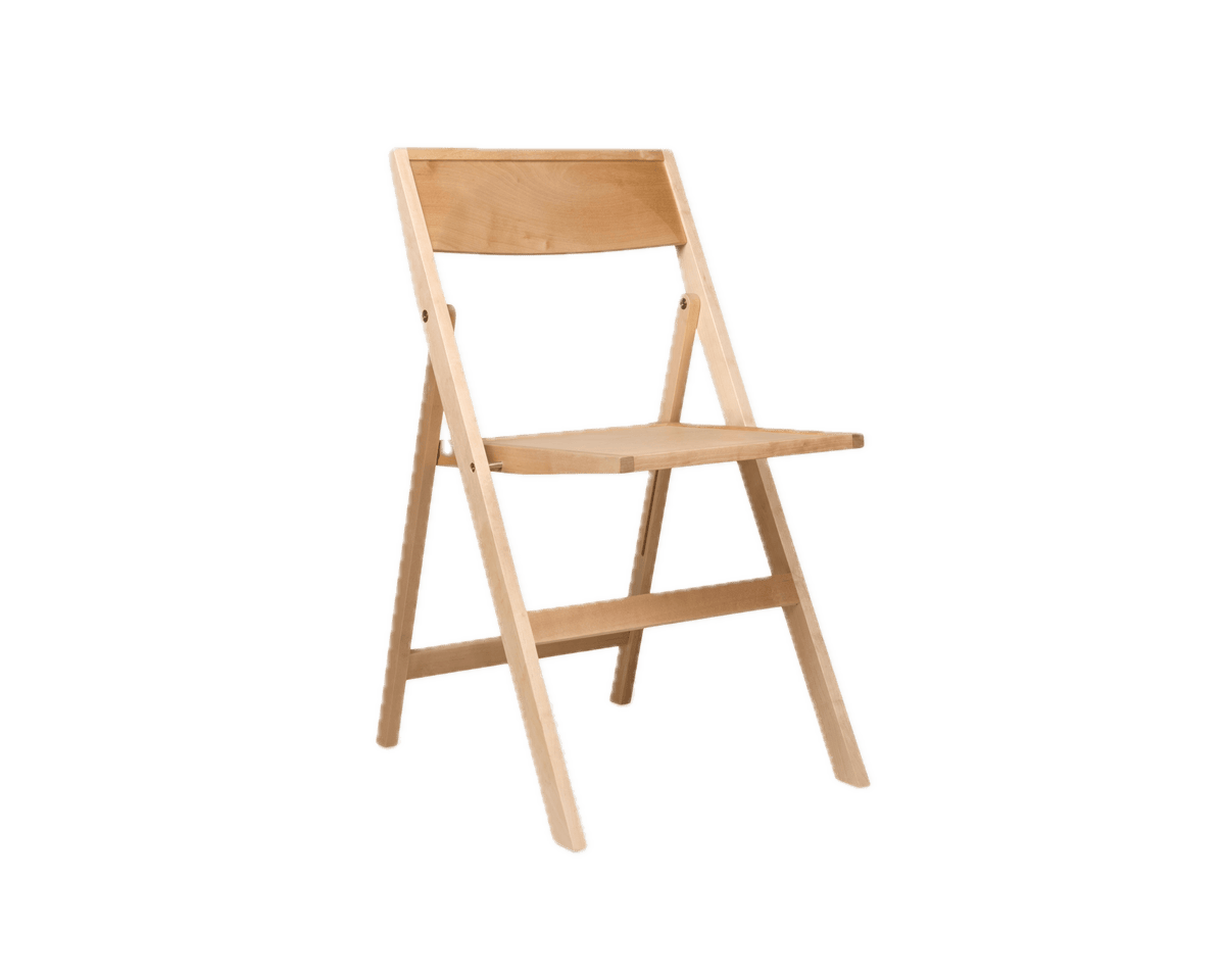 Chaise pliante en bouleau naturel 44 x 56 x 80 cm Folding - Frama - The Cool Republic