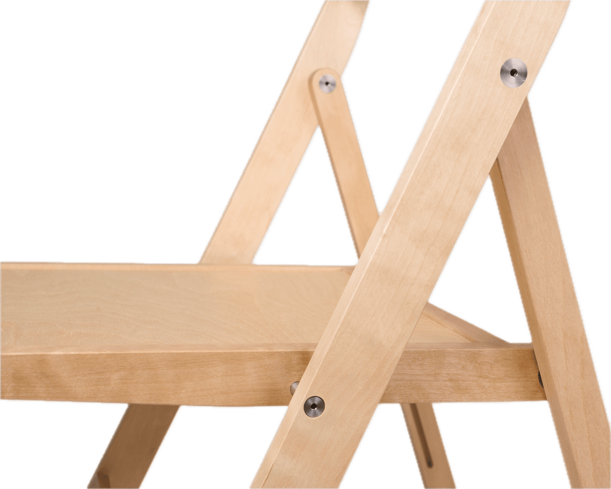 Chaise pliante en bouleau naturel 44 x 56 x 80 cm Folding - Frama - The Cool Republic