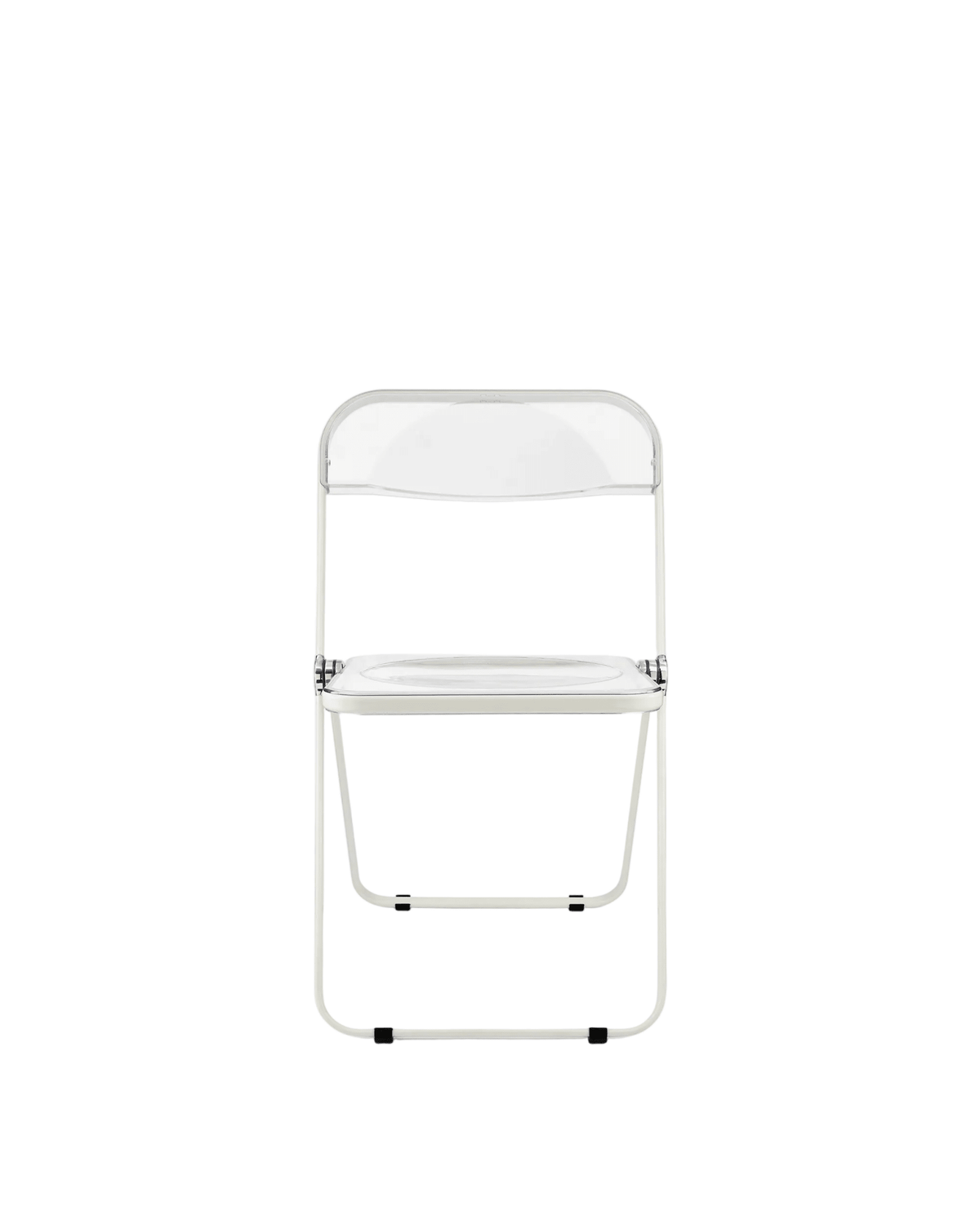 Chaise pliante transparente et acier blanc Plia - Anonima Castelli - The Cool Republic