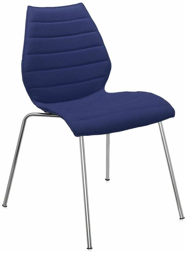Chaise rembourrée bleue Maui Soft - Kartell - The Cool Republic