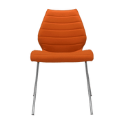 Chaise rembourrée orange Maui Soft - Kartell - The Cool Republic