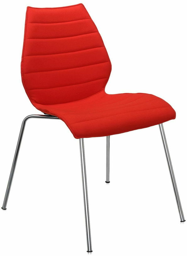 Chaise rembourrée rouge Maui Soft - Kartell - The Cool Republic
