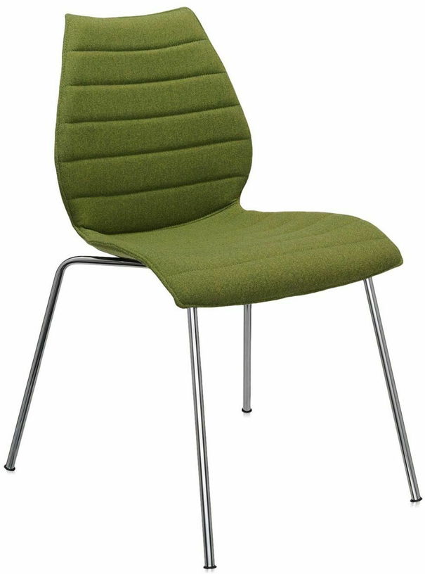 Chaise rembourrée verte Maui Soft - Kartell - The Cool Republic